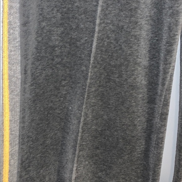 Vince Velour Wide Leg Side Stripe Track Pant Medium Grey Size Small - Picture 3 of 10
